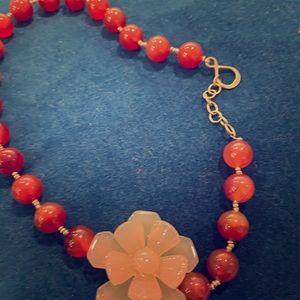 Gold plated silver necklace